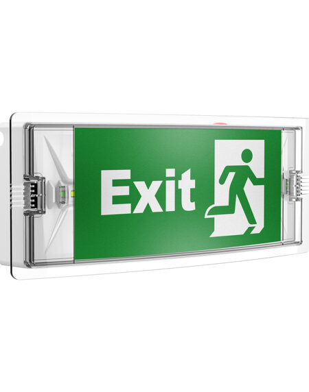 BRY-EXIT-LED-3W-DUAL-IP54-WHT-EMERGENCY EXIT LAMP