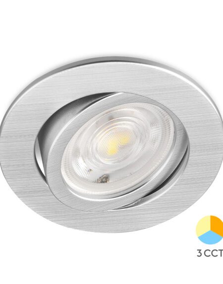 BRY-SPOTLED G3-7W-RND-SLV-3IN1-LED SPOTLIGHT