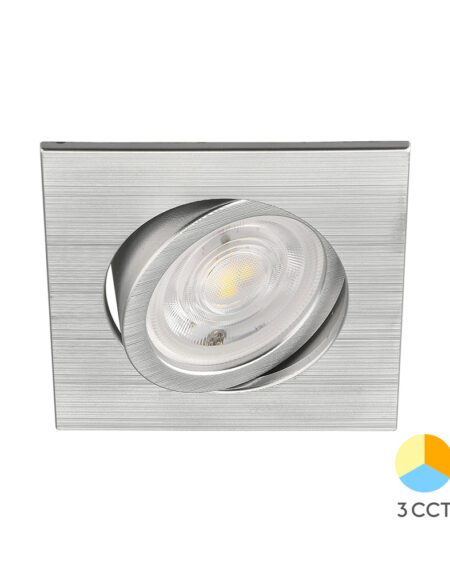 BRY-SPOTLED G3-7W-SQR-SLV-3IN1-LED SPOTLIGHT