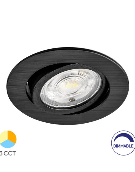 BRY-SPOTLED G3-7W-RND-BLC-3IN1-DIM-LED SPOTLIGHT