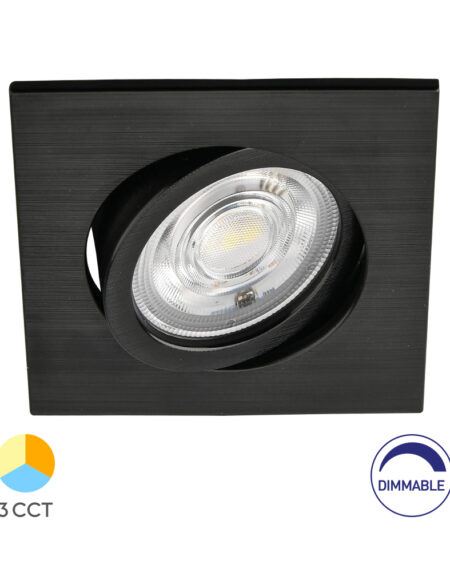 BRY-SPOTLED G3-7W-SQR-BLC-DIM-3IN1-LED SPOTLIGHT