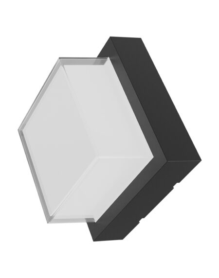 Zidna lampa WALLS G2 SQR Crna 15W 4000K