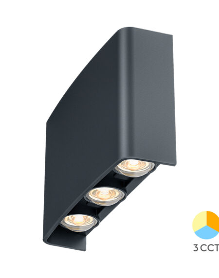 Zidna lampa VECTOR B WL Siva 6x1W 3IN1