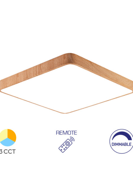 Plafonjera BLADE kocka 45w 3u1 drvo