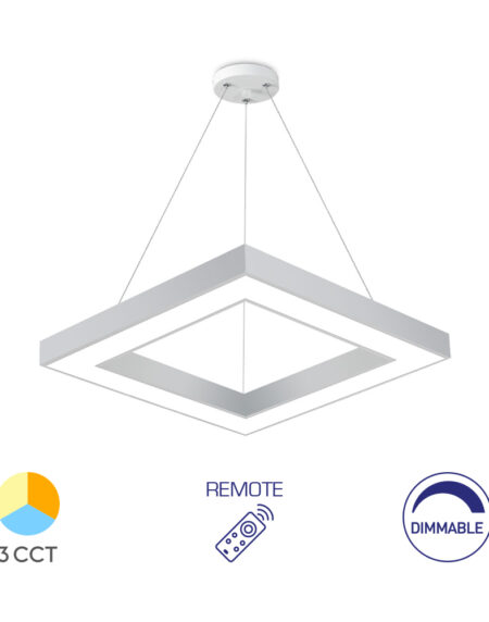 BRY-BLADE-PD-SQR-WHT-45W-RMT-CEILING LIGHT
