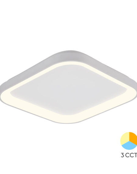LED Plafonjera BELLA – 3u1 36W kocka bela