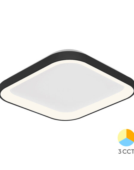LED Plafonjera BELLA – 3u1 36W kocka crna
