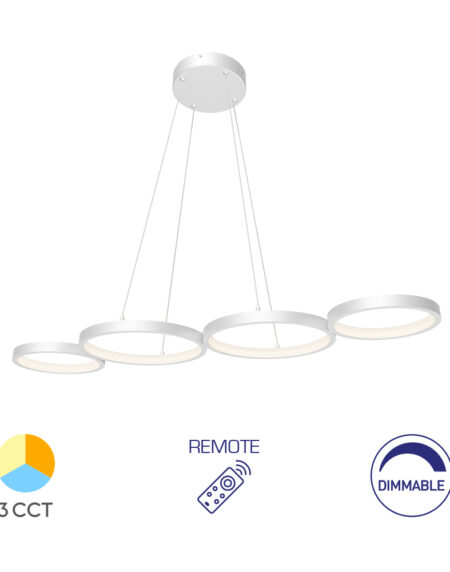 Visilica NELA 60W Bela