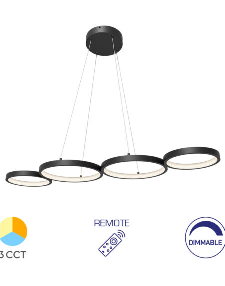 Visilica NELA 60W Crna