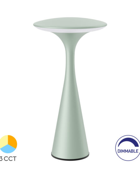 LED stona lampa TOWER 3u1 Zelena