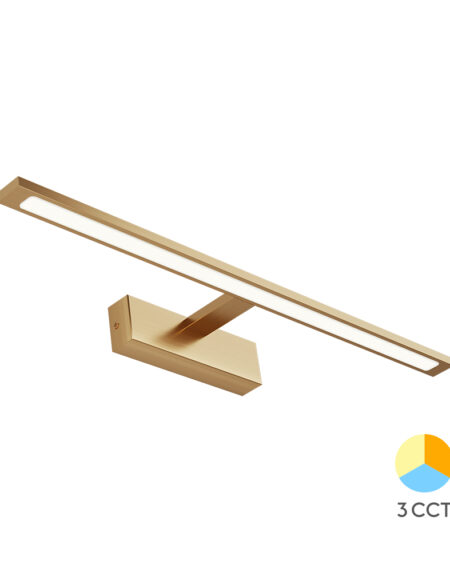 BRY-ARIA-600-12W-3IN1-GLD-IP44 MIRROR LAMP
