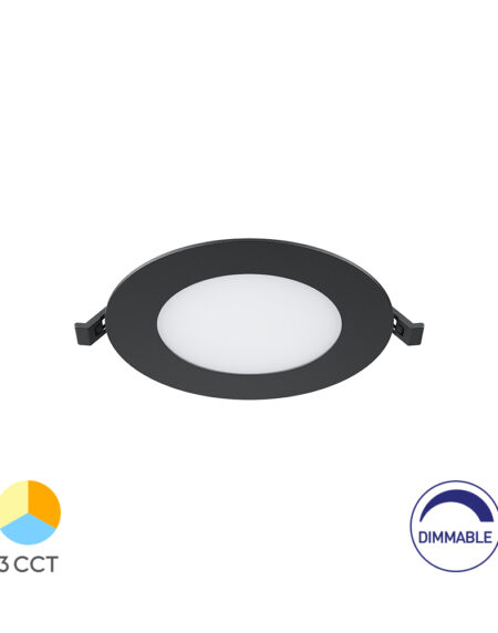BRY-SMD-CRP-6W-RND-DIM-4INC-BLC-3IN1-LED PANEL