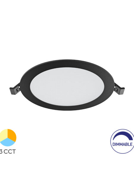 BRY-SMD-CRP-12W-RND-DIM-8INC-BLC-3IN1-LED PANEL