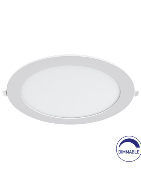 BRY-SMD-CRP-18W-RND-DIM-8INC-WHT-4000K-LED PANEL