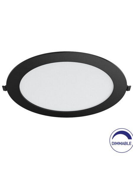 BRY-SMD-CRP-18W-RND-DIM-8INC-BLC-4000K-LED PANEL