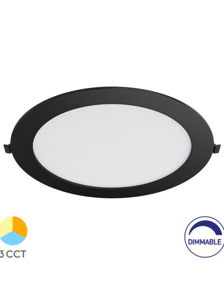 BRY-SMD-CRP-18W-RND-DIM-8INC-BLC-3IN1-LED PANEL