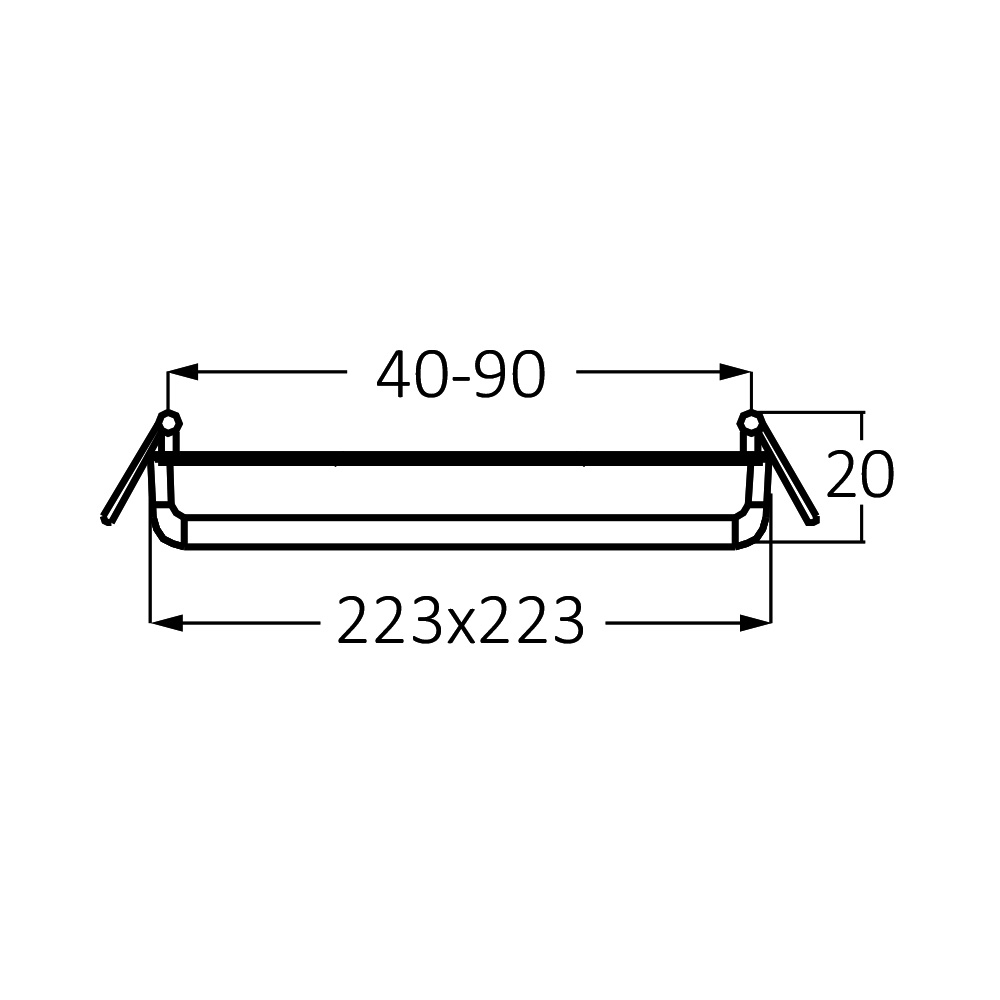 BRY-SMD-ADR-36W-SQR-ADJ-WHT-3 IN 1-LED PANEL - Слика 5