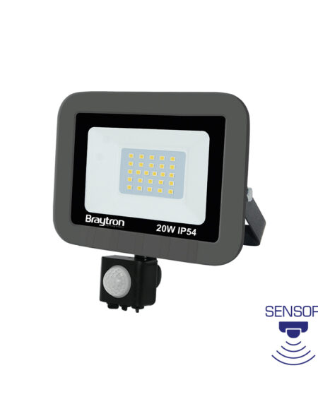 BRY-FLOOD-SC-20W-GRY-3000K-SNS-IP54-LED FLOODLIGHT