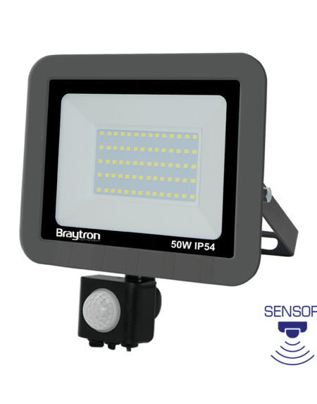 BRY-FLOOD-SC-50W-GRY-3000K-SNS-IP54-LED FLOODLIGHT