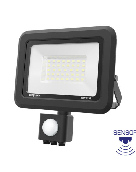 BRY-FLOOD-SF-30W-BLC-6500K-SNS-IP54-LED FLOODLIGHT