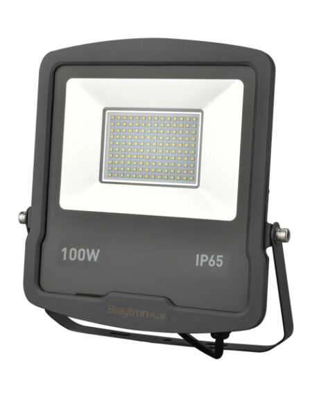 BRY-FLOOD-SL-100W-GRY-3000K-IP65-LED FLOODLIGHT