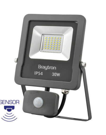 BRY-FLOOD-SL-30W-GRY-3000K-SNS-IP54-LED FLOODLIGHT