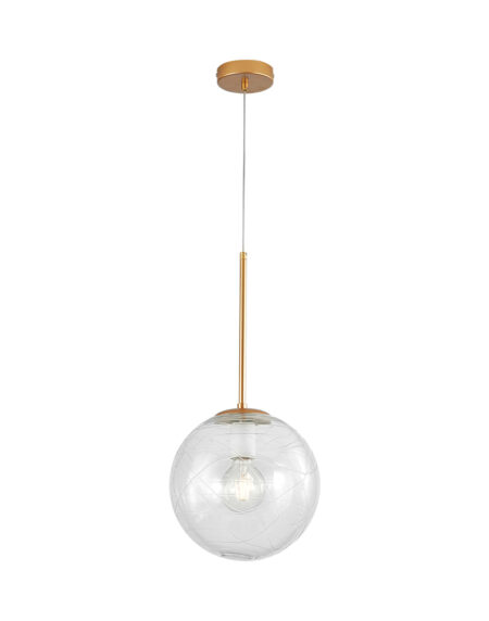 BRY-S002R-1H-E27-GLD-PENDANT LIGHT