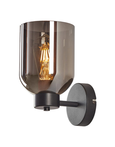 BRY-S004W-1H-E27-SMK-WALL LIGHT