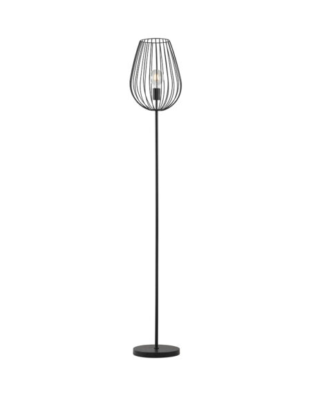 Podna lampa Vega Crna