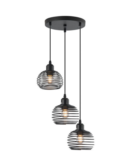 BRY-W008R-3H-E27-BLC-PENDANT LIGHT