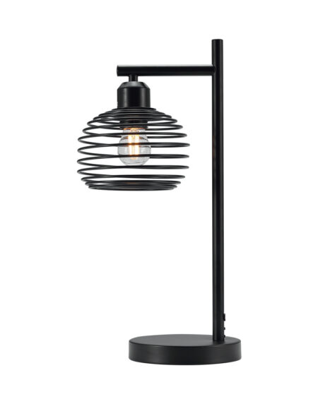Stona lampa Spiral Crna