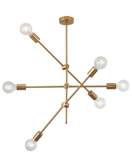 BRY-G004C-6H-E27-GLD-PENDANT LIGHT