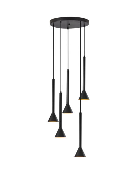 BRY-P011R-5H-GU10-BLC-PENDANT LIGHT