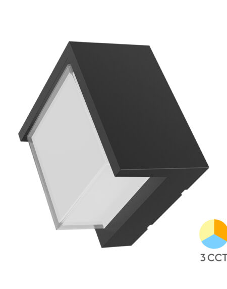 Zidna lampa WALLS G1 SQR Crna 15W 3IN1