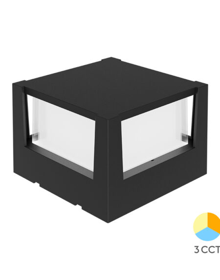 Zidna lampa WALLS G1 RND Crna 15W 3IN1