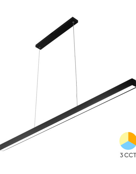 LED Linearna svetiljka LINA 3u1 30W crna