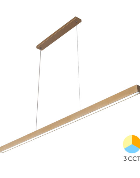 LED Linearna svetiljka LINA 3u1 30W zlatna
