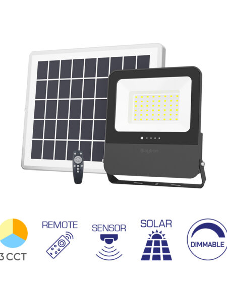 Solarni LED reflektor 80W 3u1, daljinsko upravljanje