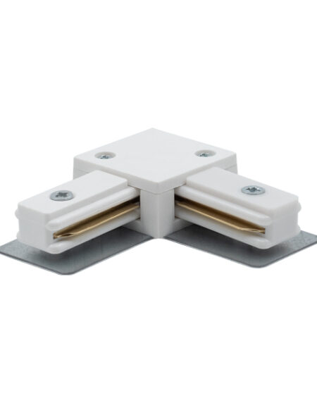 BRY-L-2WRS-WHT-TRACK RAIL CONNECTOR
