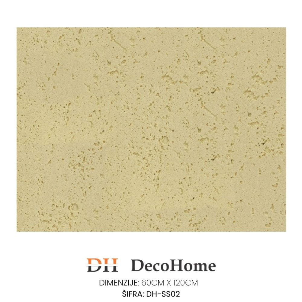 Fleksibilni zidni panel  krem traventino DH-SS02  600*1200
