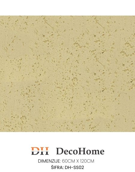 Fleksibilni zidni panel  krem traventino DH-SS02  600*1200