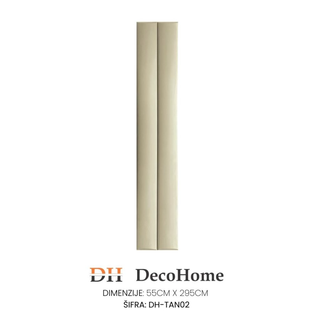 Plišani zidni panel BAGUETTE DH-TAN2 550*2950*55