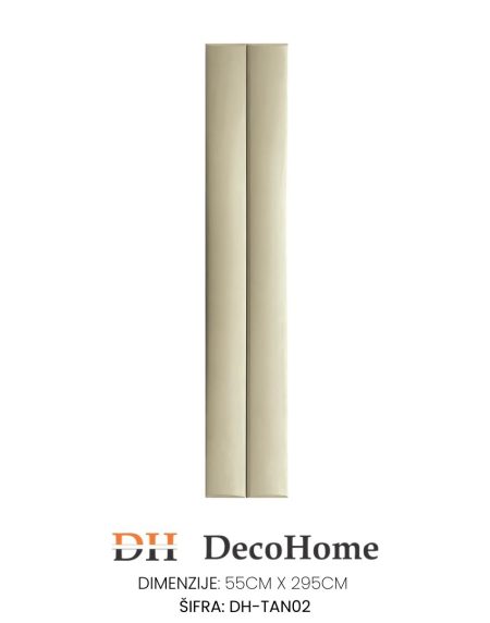 Plišani zidni panel BAGUETTE DH-TAN2 550*2950*55