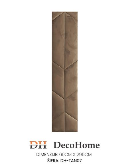 Plišani zidni panel URBAN DH-TAN7 600*2950*25