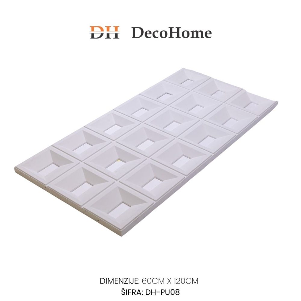 Zidni panel  bela DH-PU08 1200*600*30