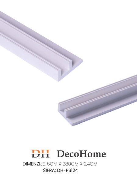 Zidna plafonska lajsna DH-PS124 24*60*2800