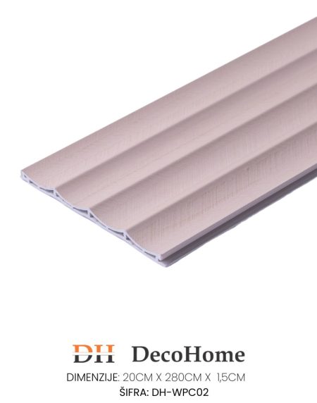 Zidna WPC letvica lajsna DH-WPC02 200*15*2800