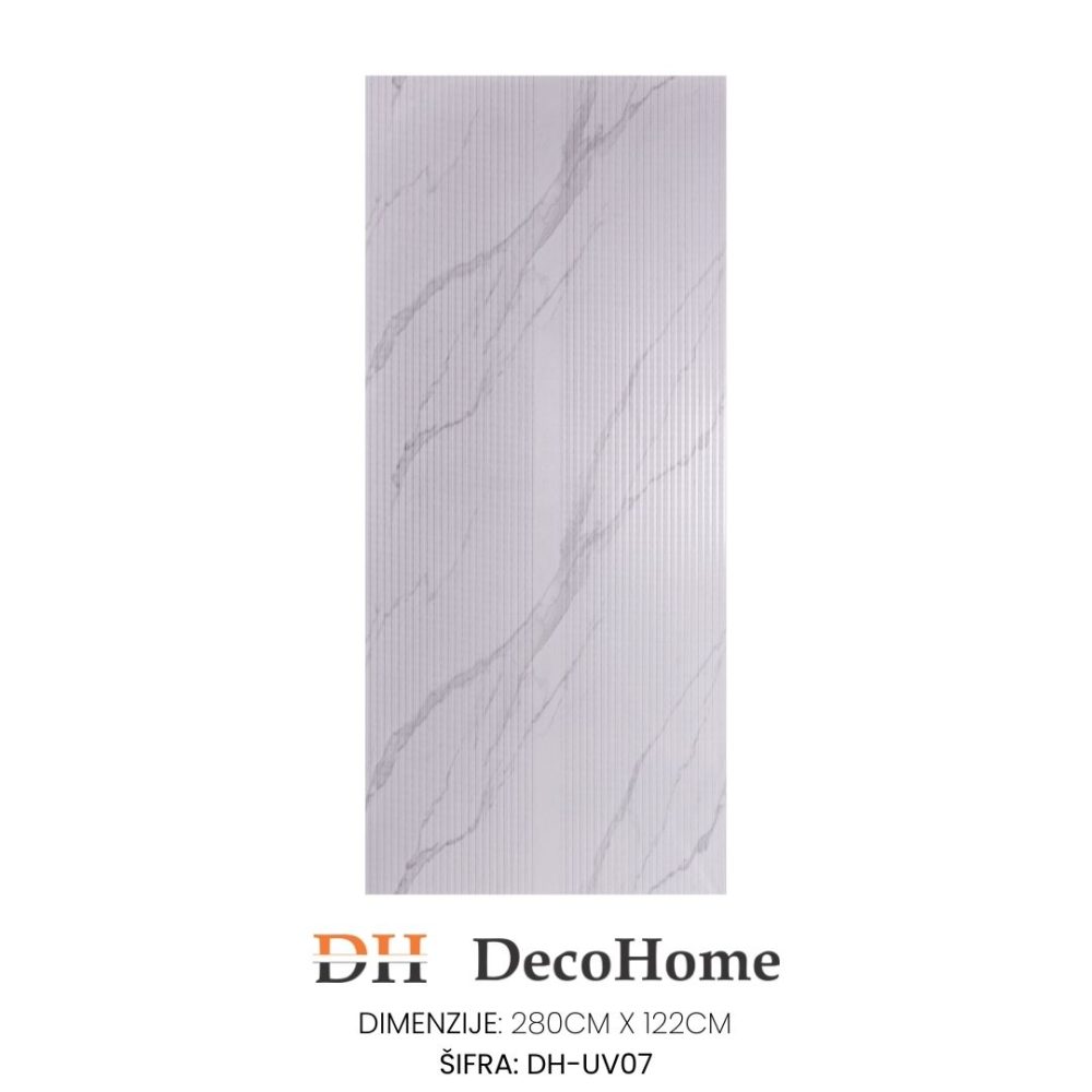 DH-UV07 - PVC zidni panel Fluted mermer 1170*2800*3,6