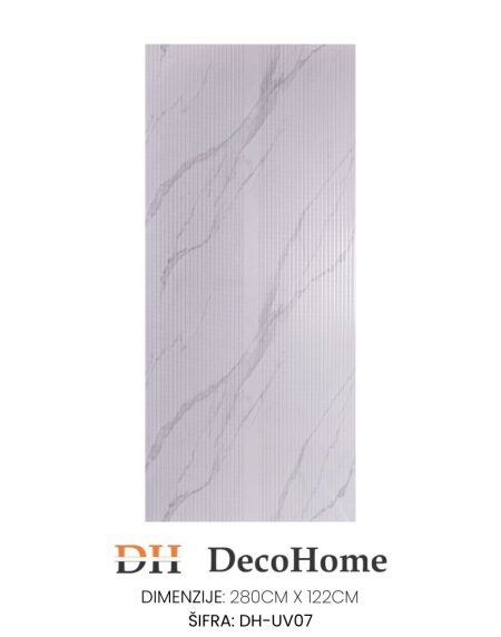 DH-UV07 - PVC zidni panel Fluted mermer 1170*2800*3,6