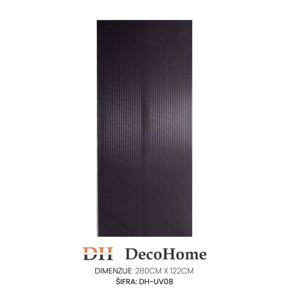 DH-UV08 - PVC zidni panel Fluted sivi 1170*2800*3,6